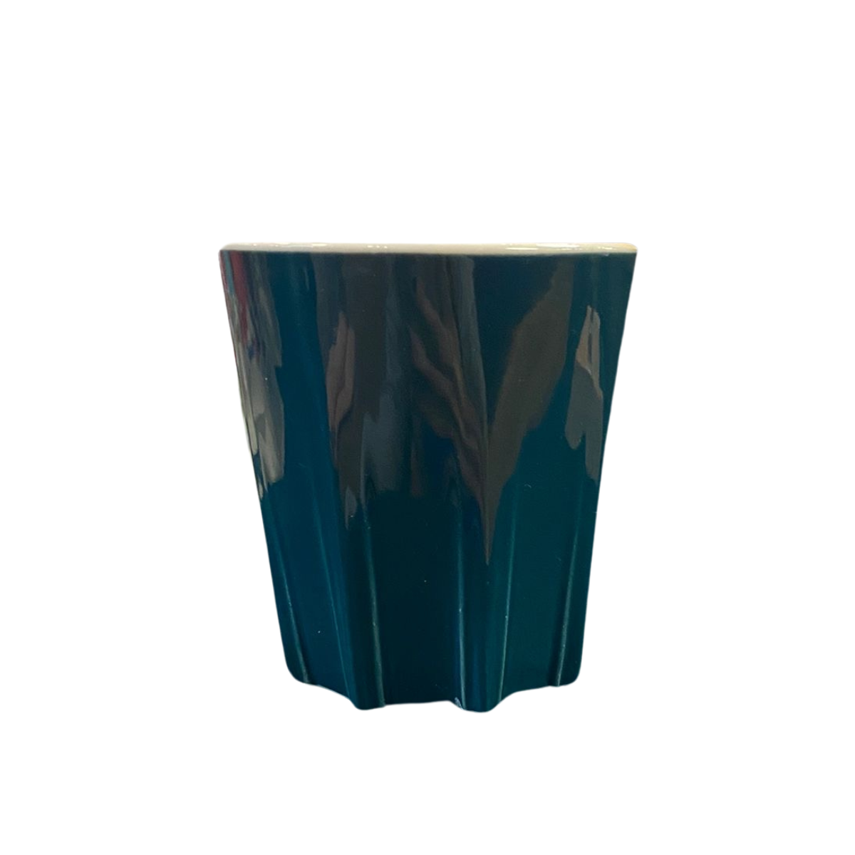 Donkergroene beker met domtorendesign
