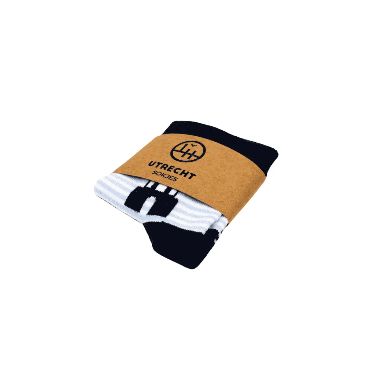 Babysokjes in Zwart met blauw met domtorendesign