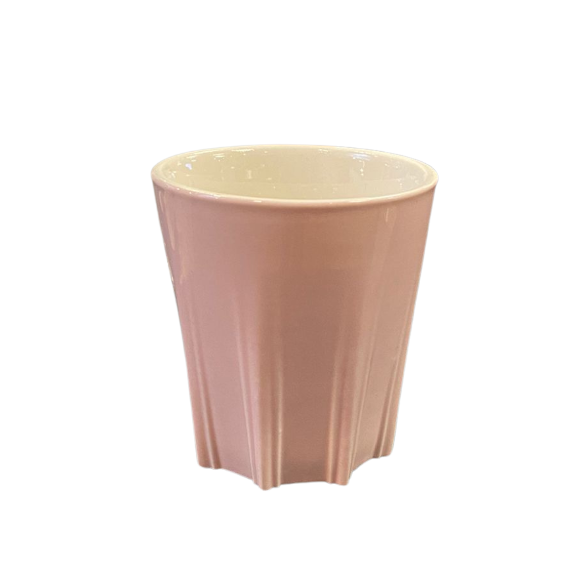 Lichtroze beker met domtorendesign