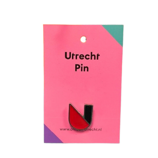 Utrecht pin in de verpakking