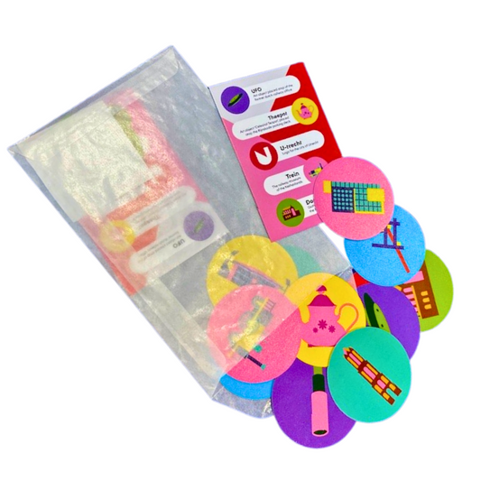 Zakje met Utrecht gerelateerde stickers