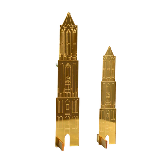 Plexiglas Domtoren met standaard van 16cm en 21cm