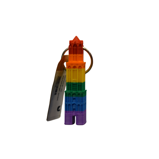Domtoren 3D sleutelhanger (pride)