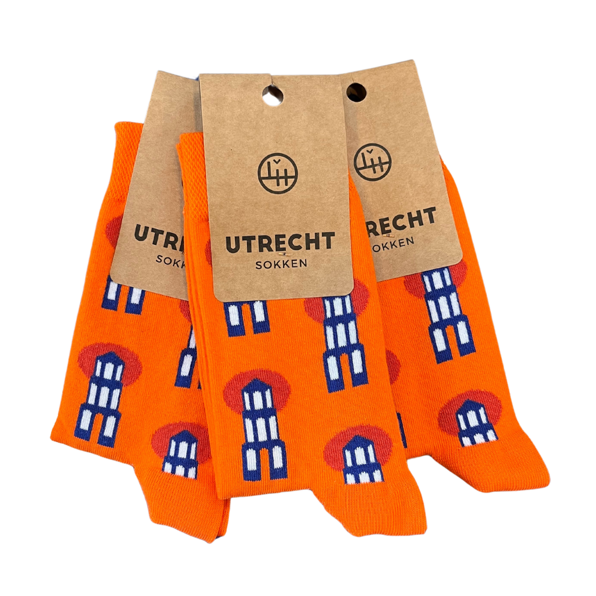 Oranje Sokken met Domtorens