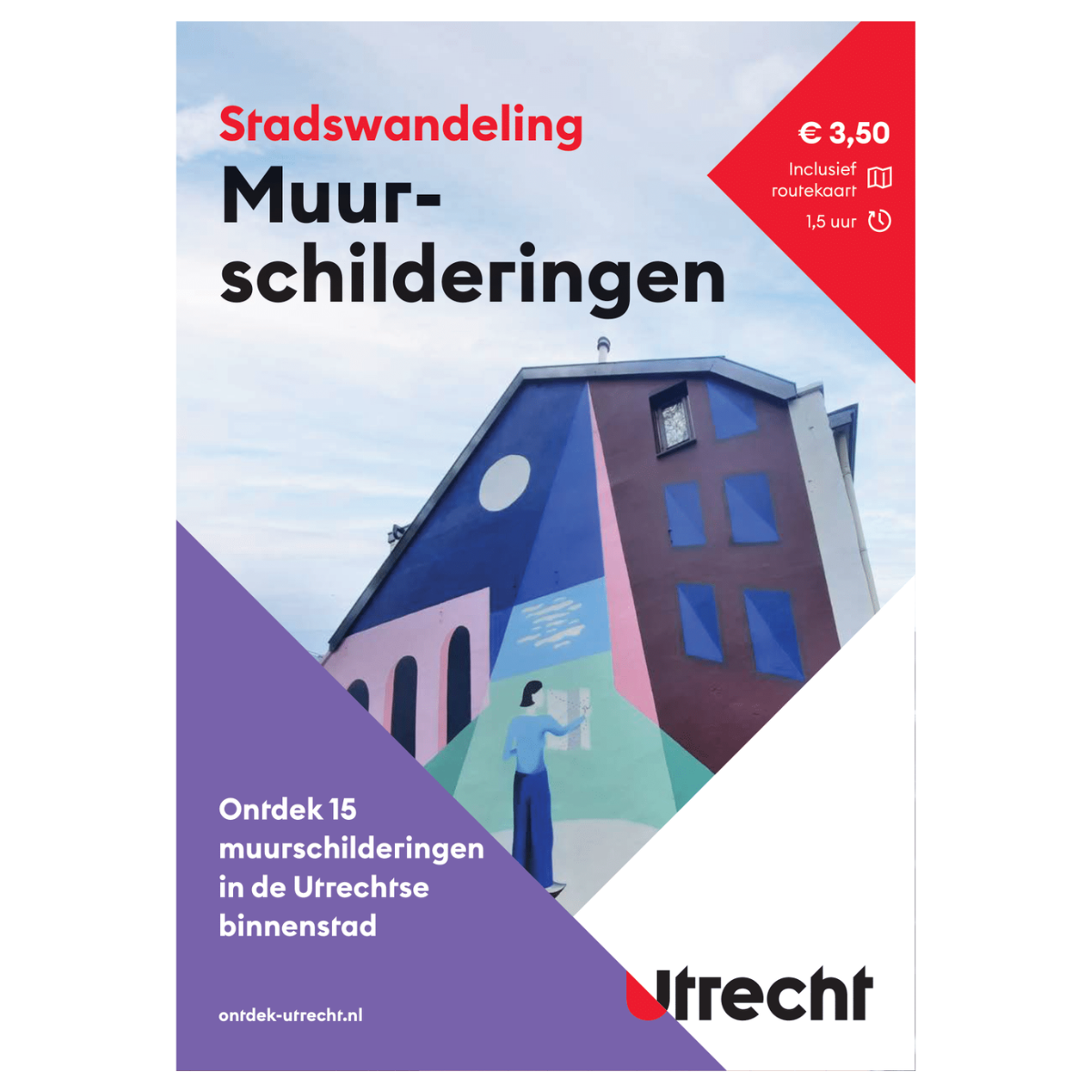 Boekje Stadswandeling in Utrecht, Muurschildering