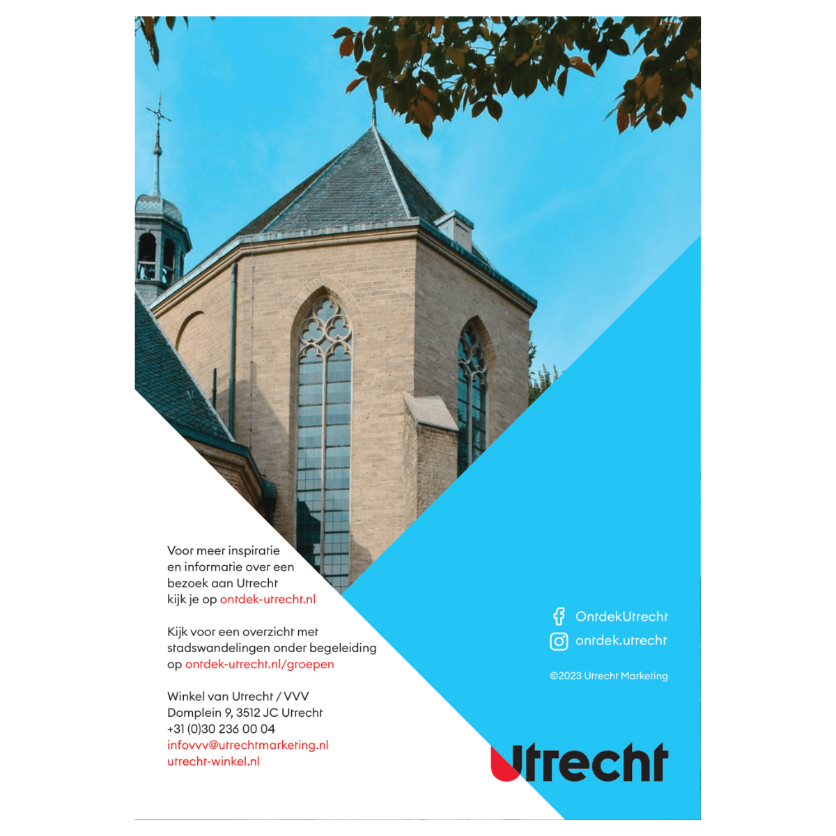 Achterkant Boekje wandeling in Utrecht, Architectuur