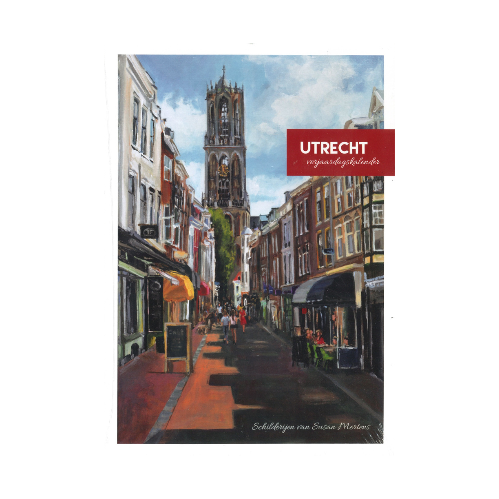 Verjaardagkalender met schilderijen van Utrecht