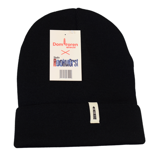 Zwarte muts met een klein Domtoren logo