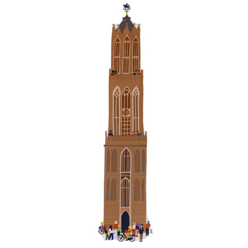 Utrechtse koelkastmagneet van de Domtoren