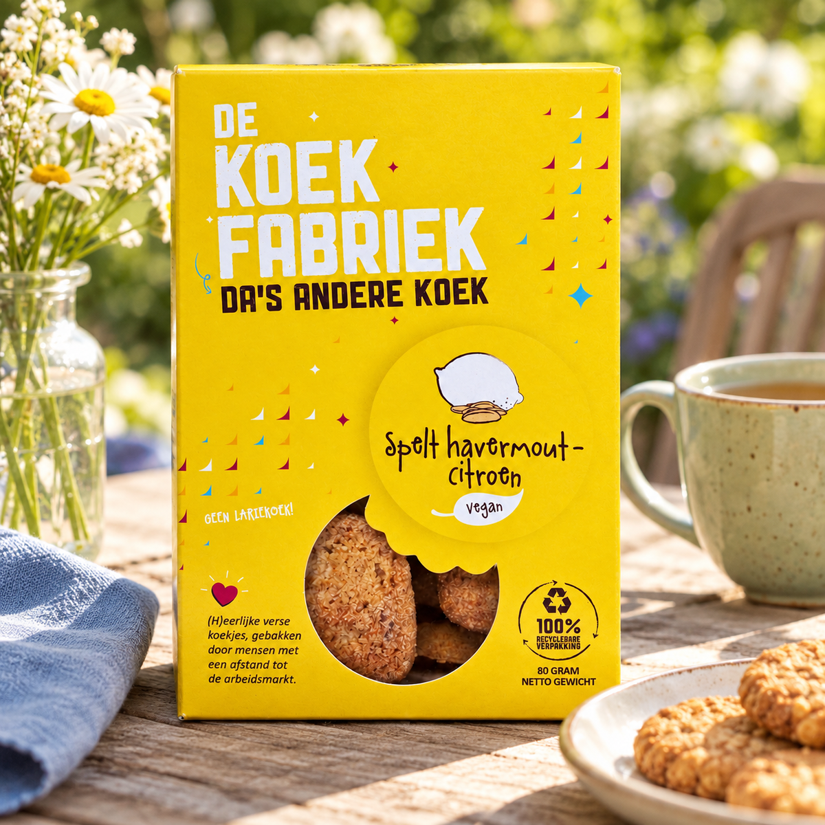 Koekjes Spelt-Citroen – sfeerfoto