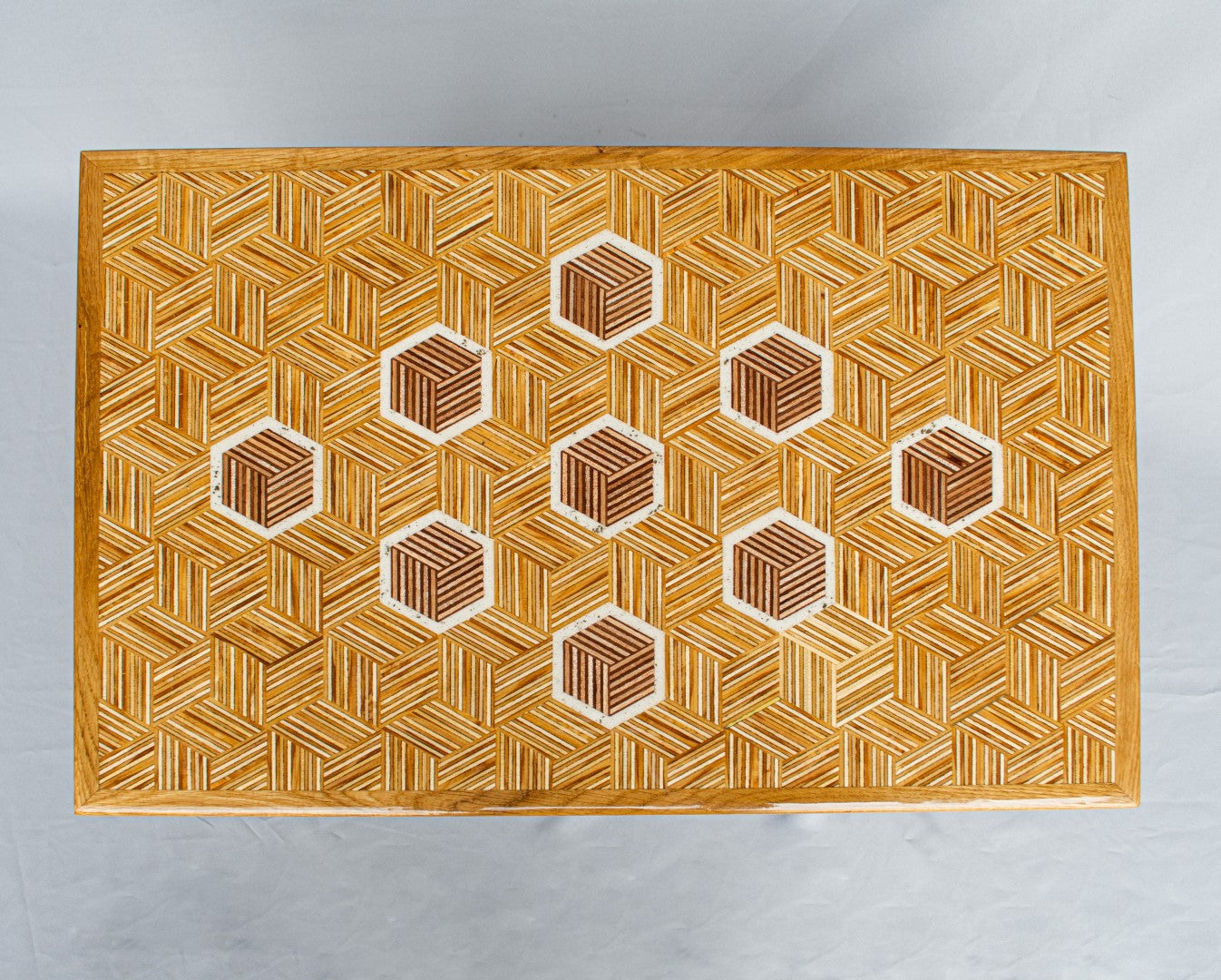 Bovenaanzicht van de Koffietafel met steen van de Domtoren