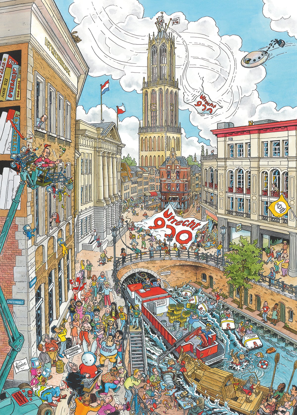 Puzzel met ontzettend veel herkenbare dingen voor het 900 jarig bestaan