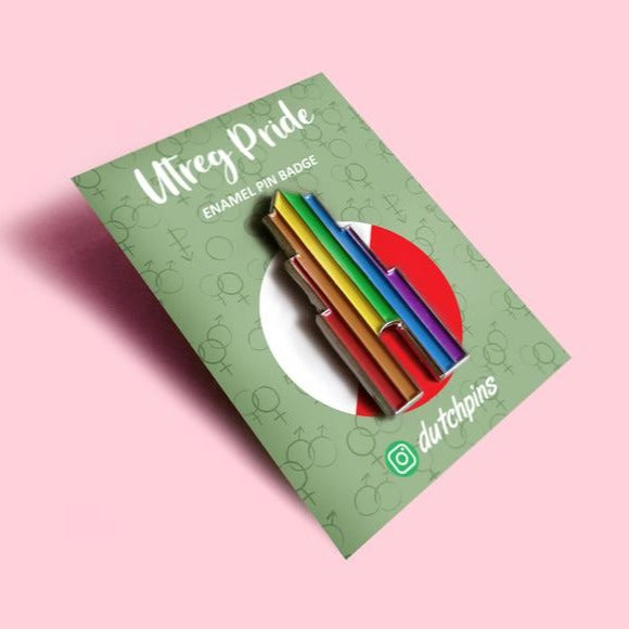 Pride domtoren pin in verpakking