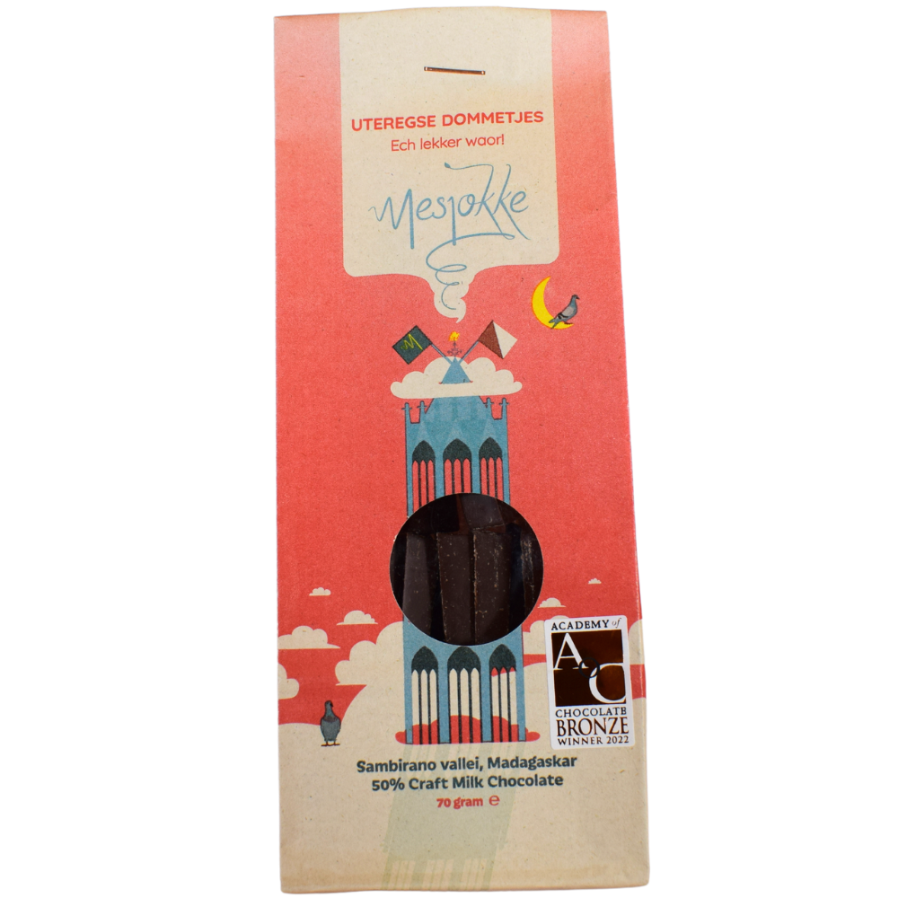 Mesjokke Dommetjes chocolade – Utrechts cadeau onder €15