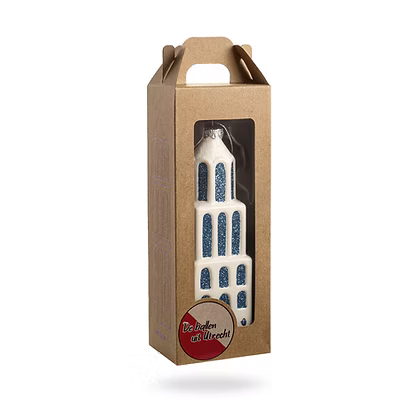 Dom kerstbal (Delfs blauw)