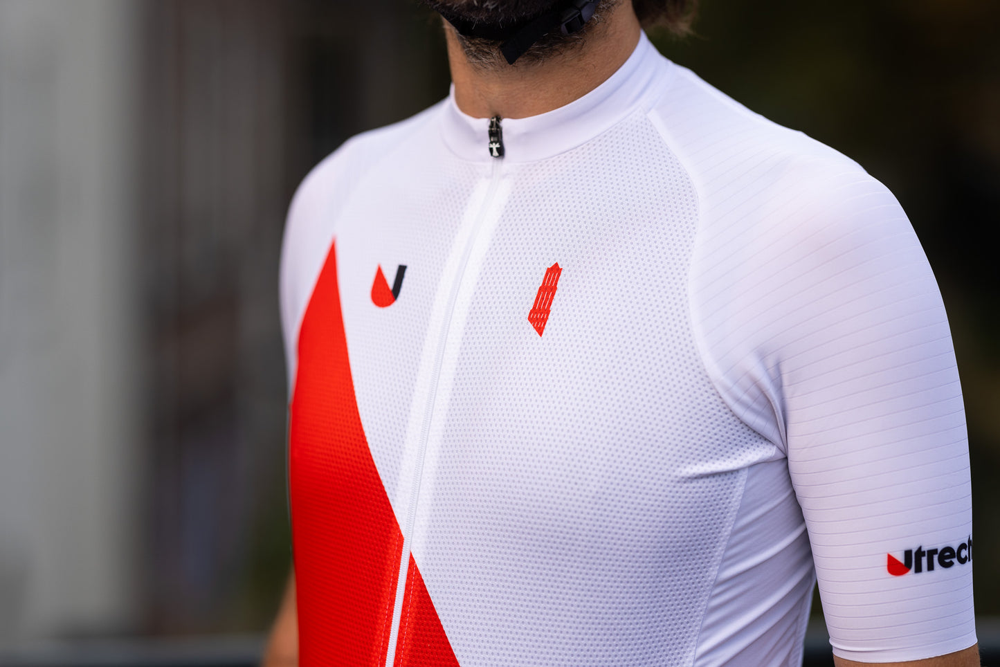 Cycling jersey "Domstadrijder" White - men