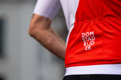 Cycling jersey "Domstadrijder" White - men