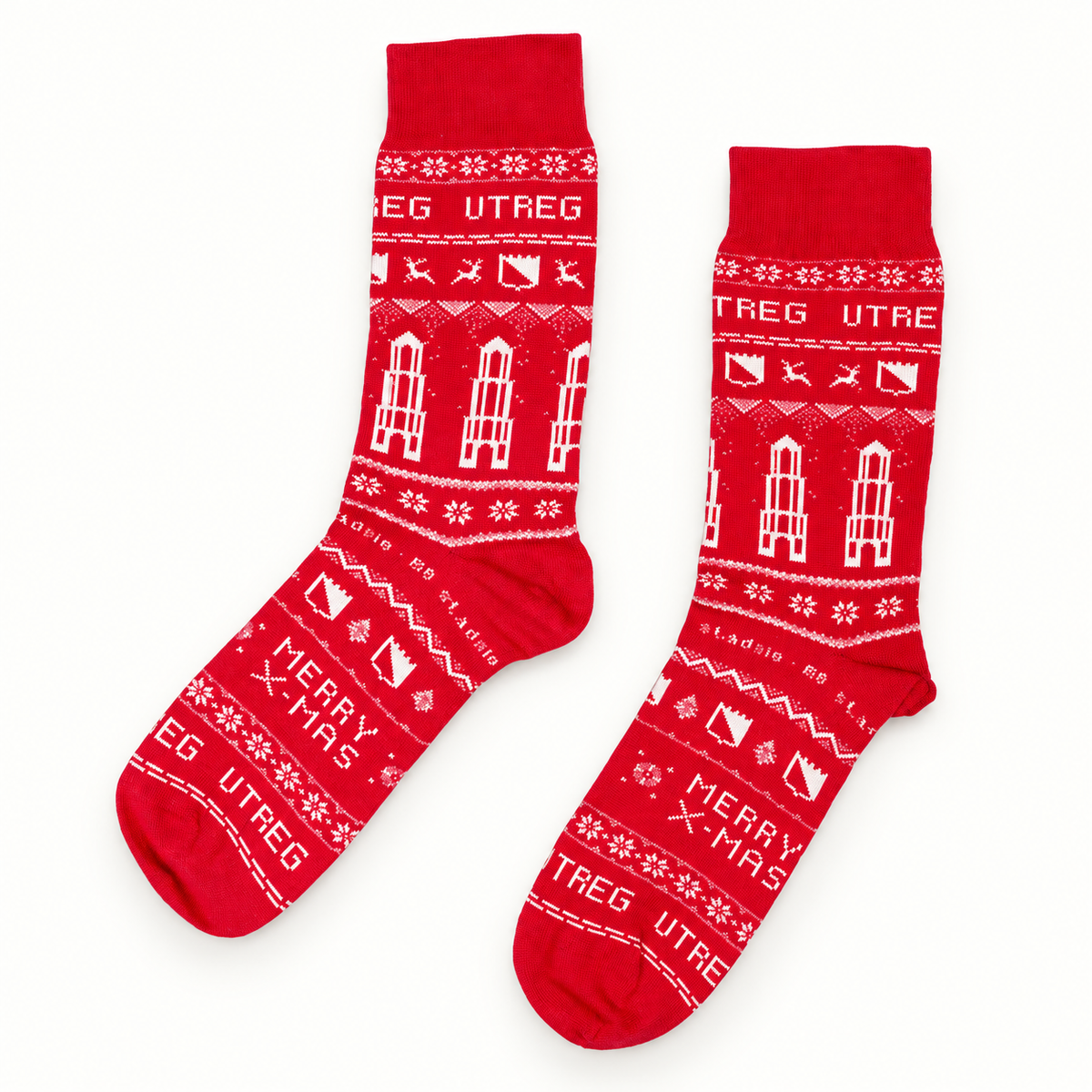 De Utrechtse Kerstsokken Rood – studiofoto