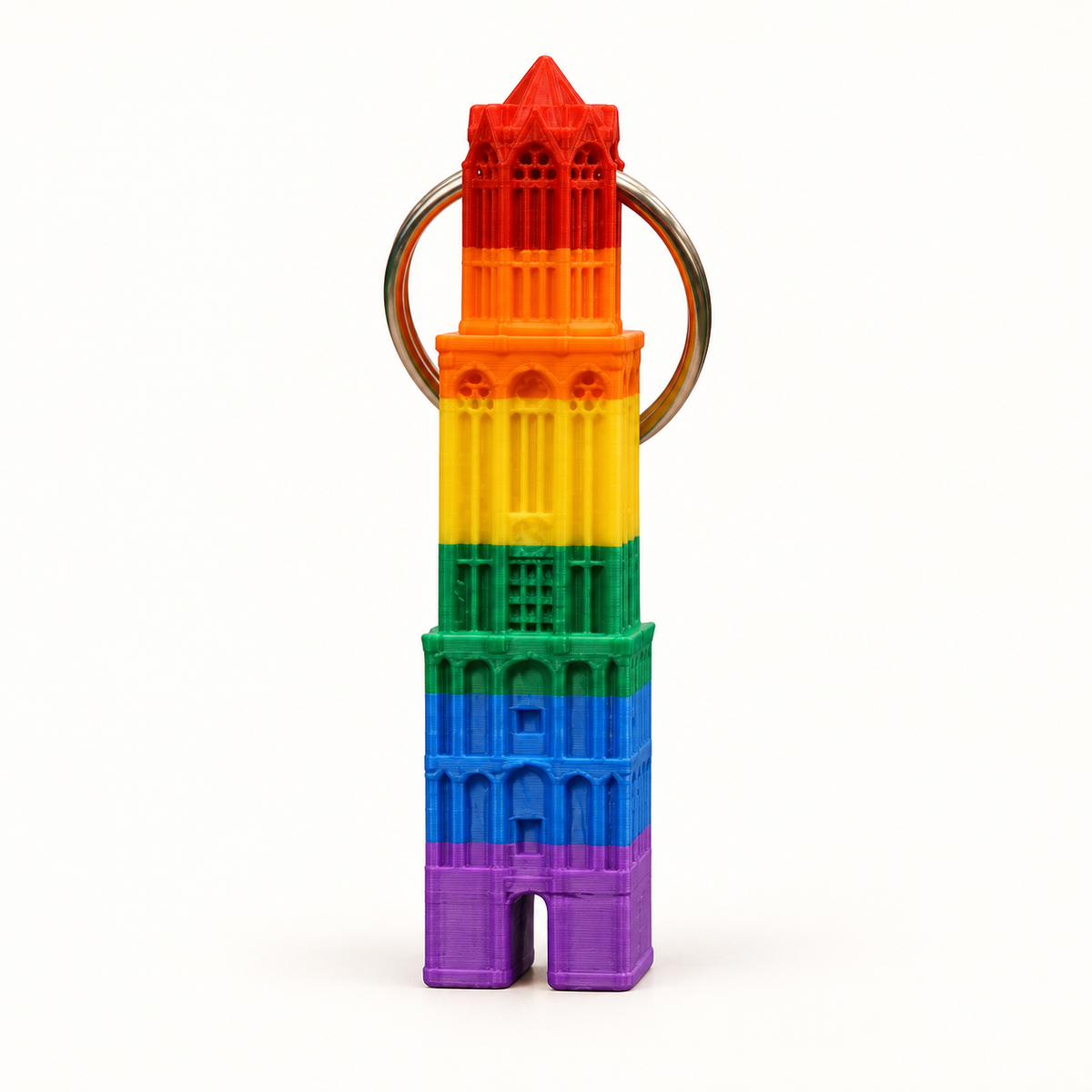 Domtoren 3D sleutelhanger (pride) – studiofoto