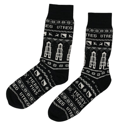 Kerstsokken met de Domtoren en 'Utreg' erop