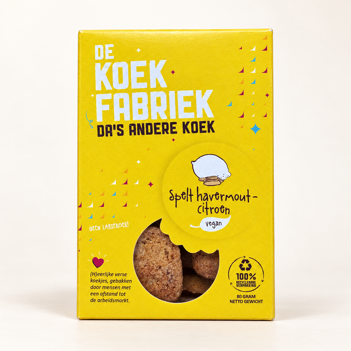 Koekjes Spelt-Citroen – studiofoto
