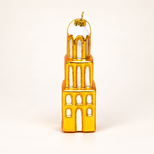 Kerstbal Domtoren Goud – studiofoto