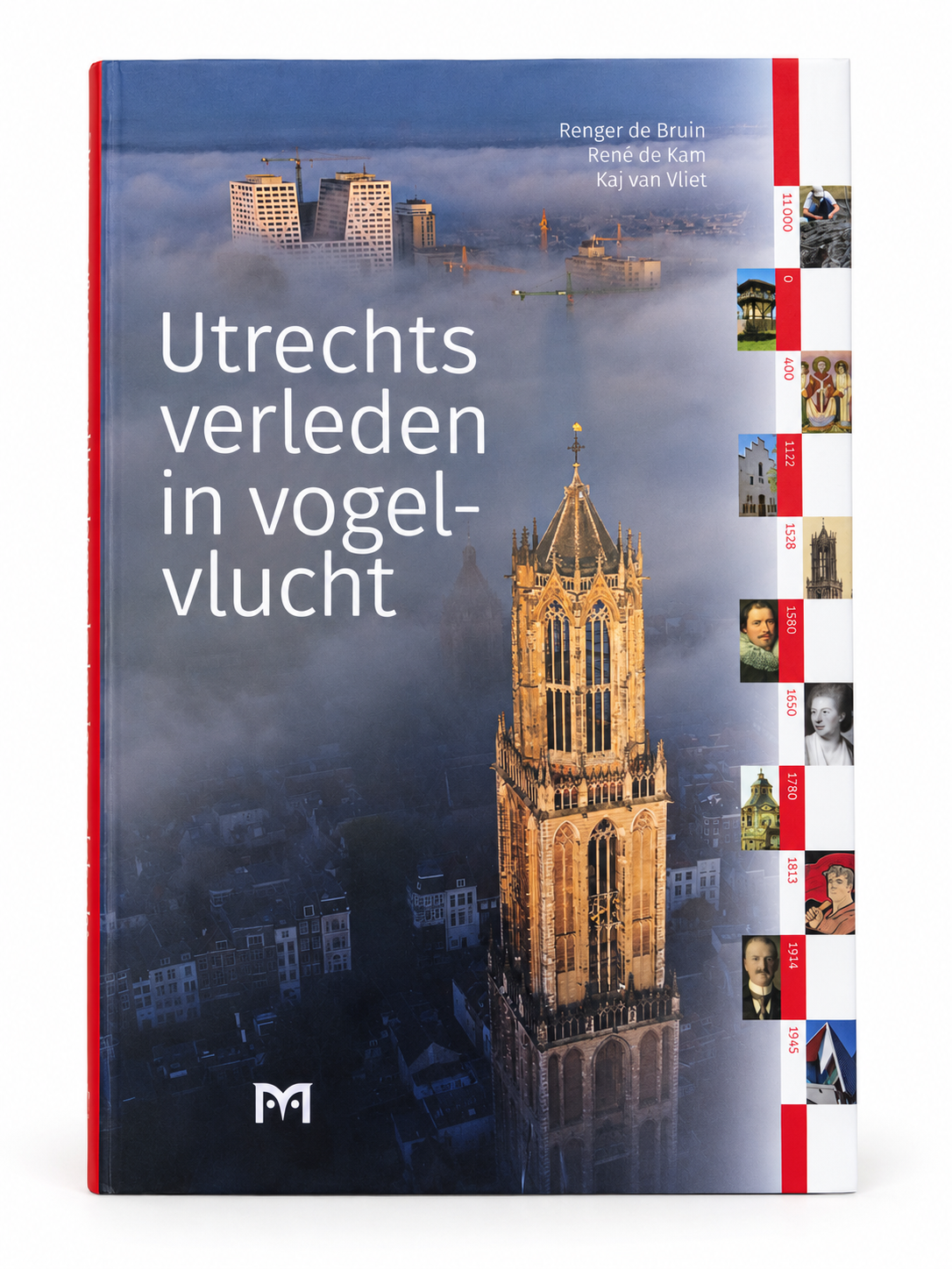 Utrechts verleden in vogelvlucht – voorzijde van het boek op een witte achtergrond